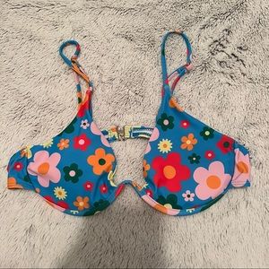 Floral bikini top